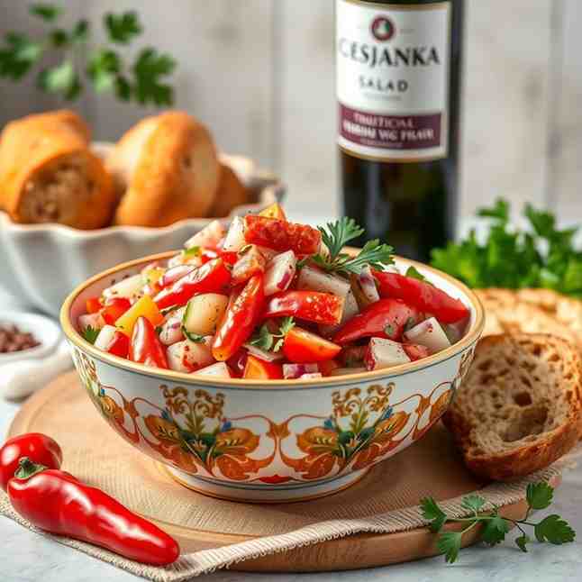 Snejanka Salad - Easy, Healthy Vegetarian